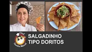 SALGADINHO TIPO DORITOS SEM FARINHA DE TRIGO (sem glúten, sem lactose, sem soja)!