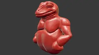 Sculpting In Blender 3D Session #5 (Simple Frog)