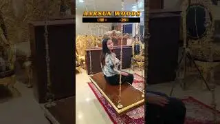 wooden swing jhula - traditional swing - oonjal #shortsfeed #swing