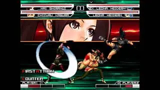 KOF MUGEN Memorial LV2  Extreme Handicap Mai, Shizuru vs Leona, Ex leona