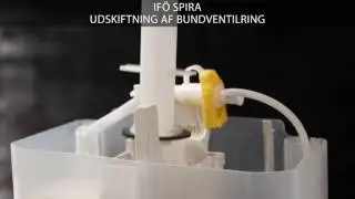 Udskiftning af bundventilring p&aring; et If&ouml; Spira toilet