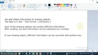 We use XData  hidden text in the drawing object