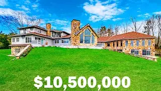 Overview of a luxury mega mansion in Maine USA worth $10,500,000. House tour.