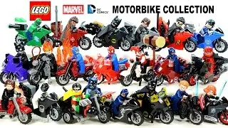 Avengers Batman Motorcycle Collection Marvel & DC Super Heroes BOOTLEGO Unofficial Minifigures Set