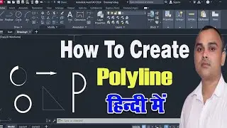 How To Create Polyline | Polyline in AutoCAD 2024 | How Draw Arc by PolyLine in AutoCAD |