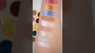 ColourPop Naruto Shadow Palette Finger & Brush Swatches