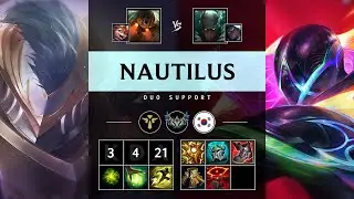 Nautilus Support vs Pyke - KR Challenger Patch 25.14