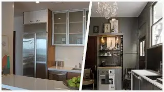 75 Small Kitchen With Glass-front Cabinets Design Ideas You'll Love 🔴