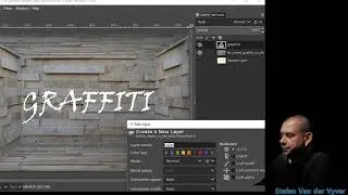 GIMP tutorial - add graffiti to a wall