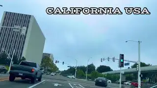 Driving from Big canyon to Fashion Island  located in Newport Beach ,California,USA