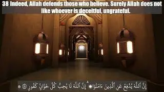 Surah Hajj #22: Pilgrimage. English Only Translation Clear Quran Audio American Accent Meditation