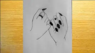 Hand Drawing for Girls best friend forever || Pencil Sketch || drawing tutorial