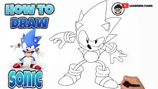HOW TO DRAW SONIC | SONIC | STEP BY STEP TUTORIAL #sonic #drawing #howtodraw