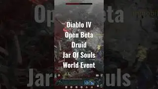 Diablo IV Open Beta - Unleashing the Jar of Souls: Epic World Event! - Druid - Shorts