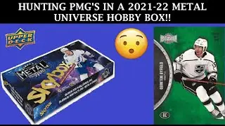 OPENING A HOBBY BOX OF 2021-22 SKYBOX METAL UNIVERSE TO HUNT PMGS!!