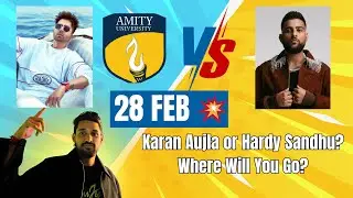 Hardy Sandhu in AMITY YOUTH FEST🔥 vs Karan Aujla in Delhi 😎 | Aap Kahan Jana Pasand Karoge? 🤯