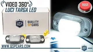 Placchette Luci Targa Led per Volkswagen Golf 2  | Luce Bianca Potente | Ricambio QSPCARS.COM