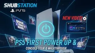 PS5 Turning On | Startup Sound, Login & UI Tour #ps5 #playstation #gaming #yt #youtube 