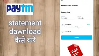 how to download paytm payment bank statement