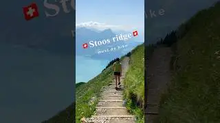 A must do hike in Switzerland. On the ridge #switzerland #swissalps #hikingadventures #stoosridge