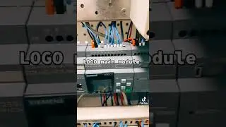 Siemens Logo trainer unit with industrial switch and additional input and output modules #shorts