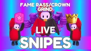FALL GUYS LIVE | FAME PASS/CROWN GRIND SNIPES (PS4) #fallguys