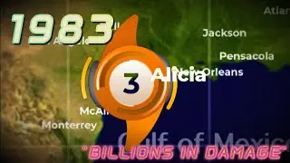1983 Atlantic Hurricane Season Animation - BILLIONS in DAMAGE