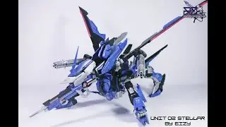 CUSTOM BUILD : RZ UNIT 02 MG 1/100 STELLAR GUNDAM (TRANSFORMABLE GUNDAM)