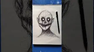 Ghost scribble art #sorts #art #scribblingart