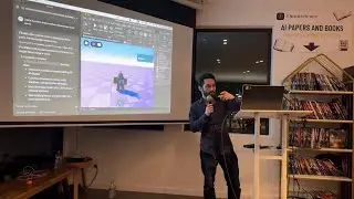 Demoing the First External AI Coding Assistant for Roblox on Stage at AGI House