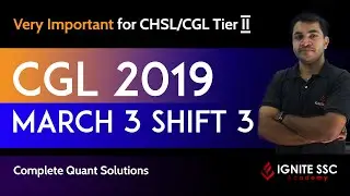 SSC CGL 2019 March 3 Shift 3