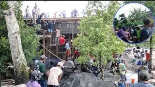 pengecoran rumah kesi channel warga  dusun Tawangrejo kepel guyub rukune juoss👍👍