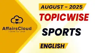 August 2025 - Sports | English | AffairsCloud