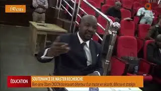 Bien-aimé Obam ONDON désormais titulaire d'un master recherche en sécurité, défense et stratégie.
