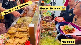 ¡Taco 🌮 De Guisado Solo 16 Pezos en el Merced#mexico#food#travel#streetfood#comida#taco