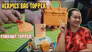 How to Make Hermes Bag Topper | Hermes Theme Cake