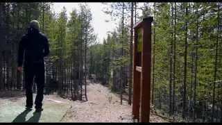 Unbelievable disc golf hole in one!