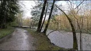 POV Trail run along the Chagrin River after a rain | Cleveland Metroparks