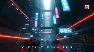 Circuit Rain Run | Best Cyberpunk Focus Music for Coding & Productivity | 3H