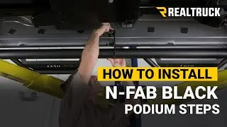 How to Install N-Fab Textured Black Cab Length Podium Steps on a 2020 Ram 2500