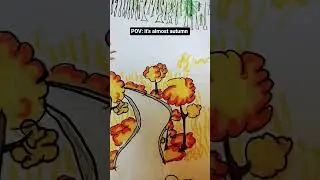 POV: it's almost autumn🍁! #autumncolors#peace#randomsketch#POVs#art