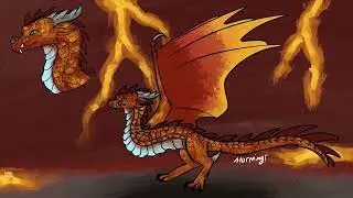 Minecraft Nether dragon concept! Digital arwork speedpaint