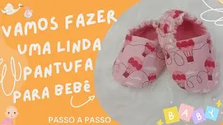 SAPATINHO para Bebê Pantufa Japonesa - Passo a Passo