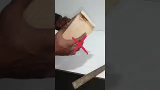 wood joint nail wrong vs right trick #viralvideo #shortvideo #woodworking