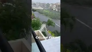 Cyclone Freddy in  Mauritius #storm #tropicalstorm