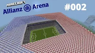 Minecraft Wir bauen die Allianz Arena #002*[HD] Trainerbank und Werbebanner