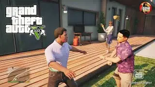 FRANKLIN'S GRUMPY NEIGHBORS |  GTA 5 FUNNY MOMENT
