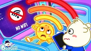 Don't Get Too Into The Games!📱 Learn Good Habits and No Wi Fi Challenge for kids | Bearee Kids Show