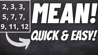 How to find the mean of a data set