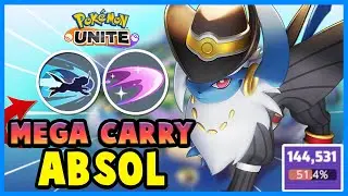 144,000 DAMAGE! 🐺 *MEGA CARRY* WITH ABSOL IN MASTER RANK! | Pokemon Unite